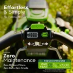 Greenworks 60V 21″ Brushless Self-Propelled Battery Powered Lawn Mower + (2) 4.0Ah Batteries & Dual Port Charger - Image 9